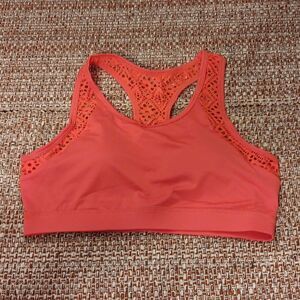 New Lace Racerback Pullover Red Sports‎ Bra Medium New With Tags